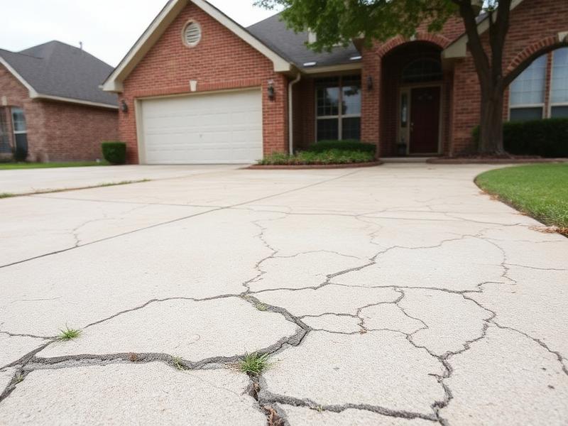 Katy Stamped Driveway — before