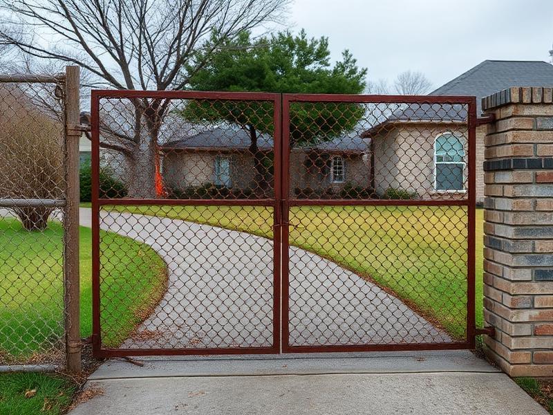 Sugar Land Metal Gate — before